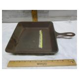 S & K SQUARE CAST IRON FRYING PAN