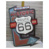 ROUTE 66 METAL SIGN