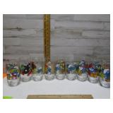 COLLECTION OF SMURF GLASSES