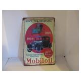 MOBIL OIL ADVERTISEMENT SIGN