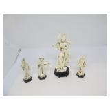 MID CENTURY RESIN FIGURINES DESPOSITATO ITALLY