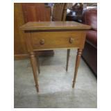 WOODCRAFT SIDE TABLE WITH DRAWER - PICK UP ONLY