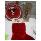COCA-COLA STOCKING, TRAYS, & BAGS