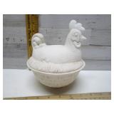 CERAMIC HEN ON A NEST
