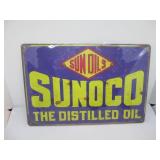 SUNOCO THE DISTILLED OIL ADVERTISEMENT SIGN