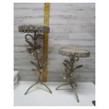 WROUGHT IRON DISTRESS PLANT STANDS OR FOR CANDLES