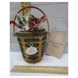 LONGABERGER BASKET LINER/PROTECTOR - PEPPERMINT