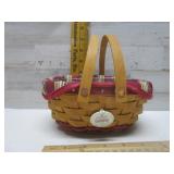 LONGABERGER BASKET GUMDROP WITH LINER & PROTECTOR