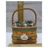 LONGABERGER BASKET LET IT SNOW WITH LINER &