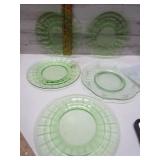 GREEN DEPRESSION WITH URANIUM PLATES