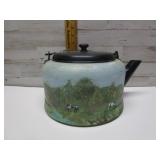 HAND PAINTED TEA KETTLE
