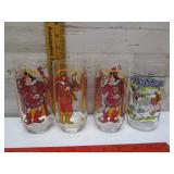 BURGER KING & FLINTSTONE COLLECTOR GLASSES