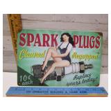 SPARK PLUGS NOSTALGIC SIGN