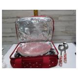 TEMPTATION CASSEROLE DISH, CARRIER, TRIVET, &