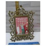 ORNATE BRASS PICTURE FRAME