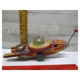 VINTAGE WOODEN SPACE SHIP