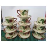 10 CUPS & SAUCERS
