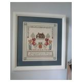CROSS STITCH PICTURE 17" X 18"