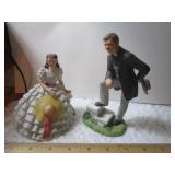 SCARLET & RHET AVON FIGURINES 1983 & 1984