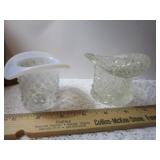 OPALESCENT BOWS & BUTTONS AND CLEAR TOP HATS