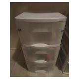 STORAGE BIN WITH CONTENTS