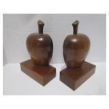 WOODEN BOOKENDS
