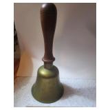 LARGE BRASS SCHOOL BELL