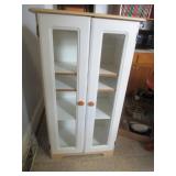 NICE KITCHEN CUPBOARD WITH GLASS FRONT 49" X 27"