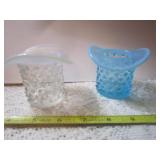 HOBNAIL OPALESCENT TOP HATS