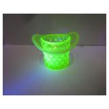 URANIUM GLASS TOP HAT