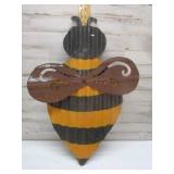 TIN METAL BEE DECOR