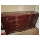BUFFET & CONTENTS - TOP IS DAMAGED