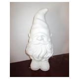 WHITE GNOME STATUE