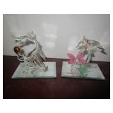 ART GLASS DRAGON & DOLPHIN