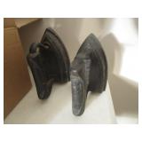 2 CAST IRON - IRONS