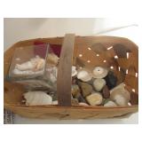 BASKET OF SEASHELLS