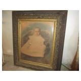 VINTAGE BABY FRAMED PHOTO