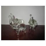 3 ELPHANT PAPERWEIGHTS