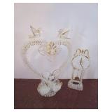 ART GLASS CLOCK & HEART