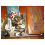 WOODEN BOX, PURSES, SEED BEADS, & MORE