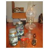 BLUE JARS MINI OIL LAMPS, & MORE