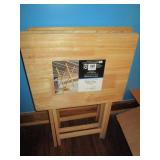 3 PIECE FOLDING TV TRAY TABLES