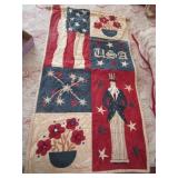 QUILTED AMERICANA WALL HANGER