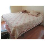 KING SIZE METAL BEDFRAME WITH FREE CONTENTS