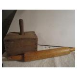 ROLLING PIN & BUTTER PRESS