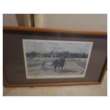 FARM SCENE BY JIM PETERSON- FRAME NEEDS WORK