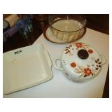 DOGWOOD DISH, & OTHER GLASSWARE