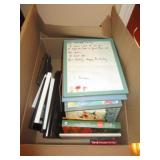 FRAMES & BOOK BOX LOT