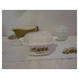 SPICE OF LIFE CORNING CUT BOARD & DISH