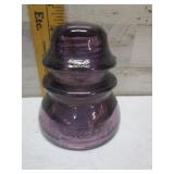 RARE PURPLE GLASS INSULATOR